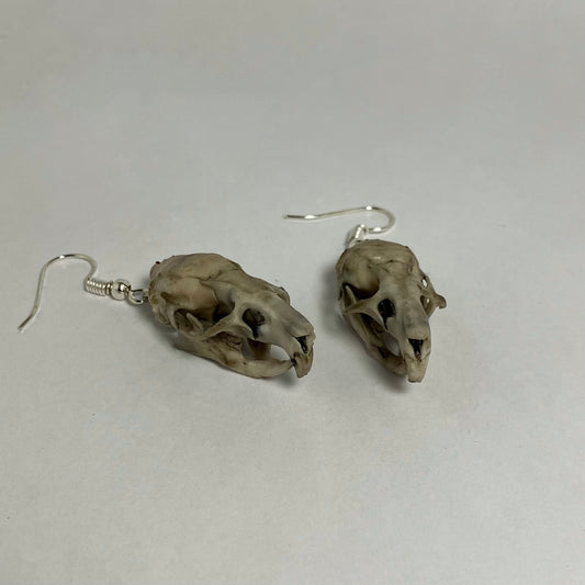 Rat Skull Earrings